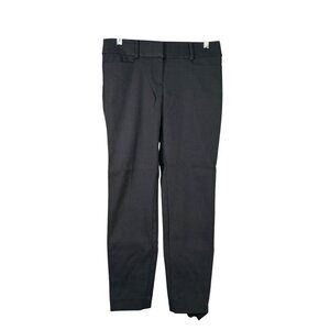 Loft Petites Curvy Skinny Pants 0P Gray Cotton Polyester Blend Trousers